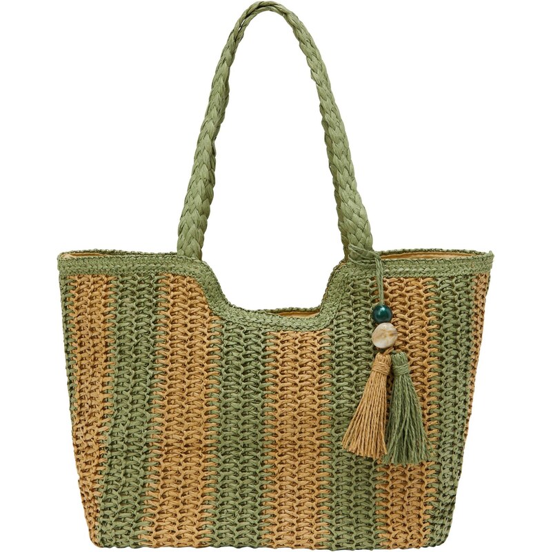 usha FESTIVAL Kabelka na rameno tmavobéžová / zelená 66141266