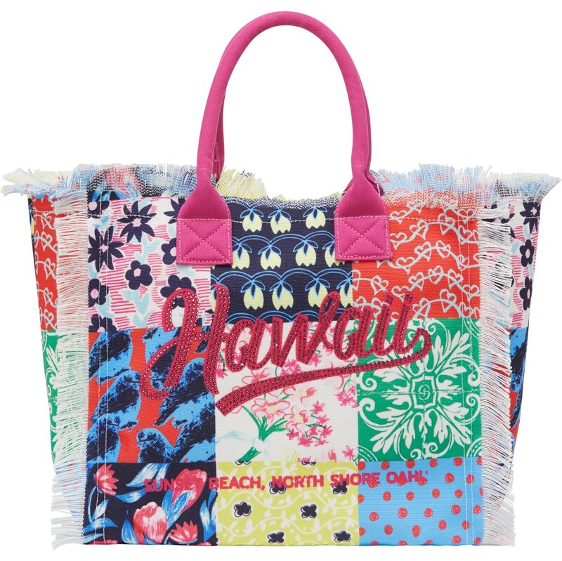 ebeeza Shopper azúrová / zelená / fuksia / čierna 65793944