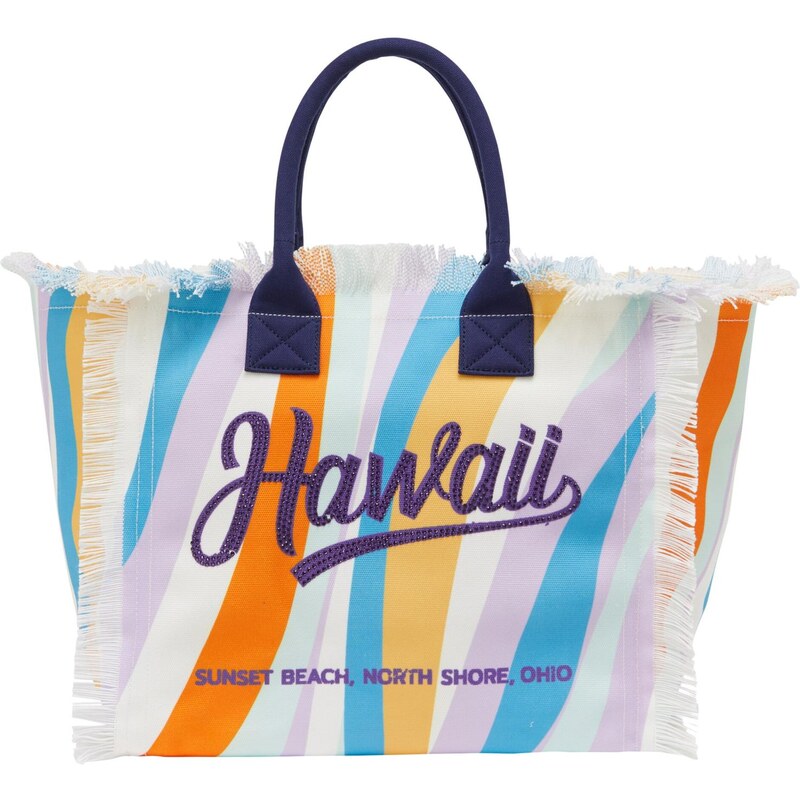 ebeeza Shopper modrá / námornícka modrá / pastelovo fialová / oranžová 65793946