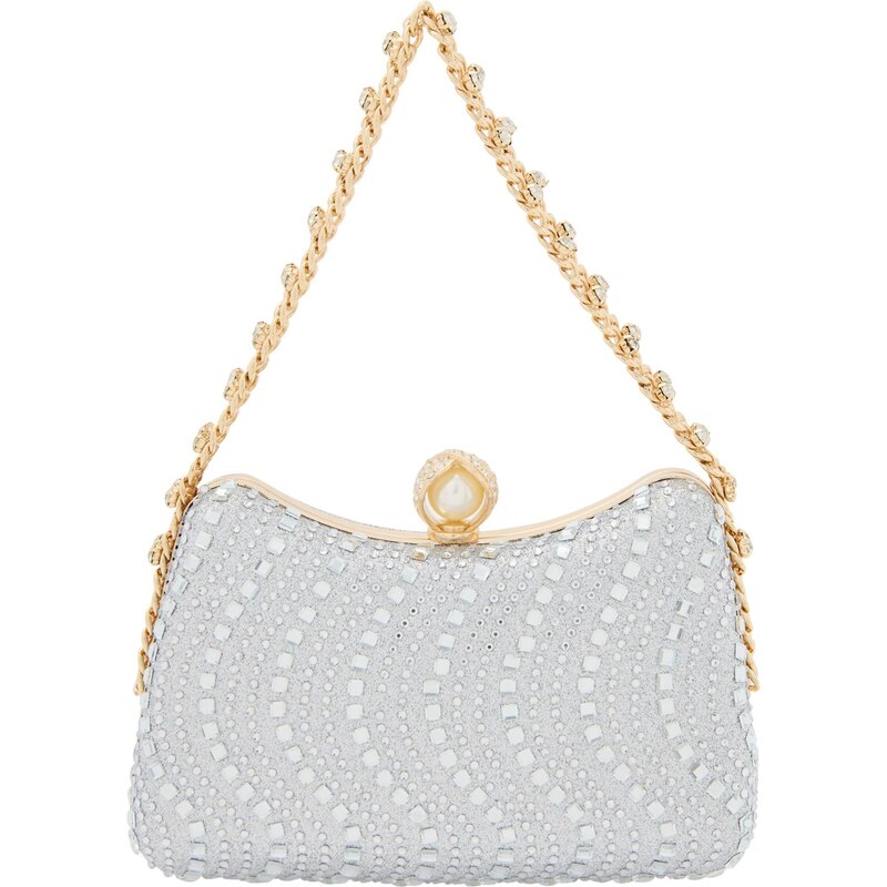 NAEMI Listová kabelka zlatá / strieborná 65794045