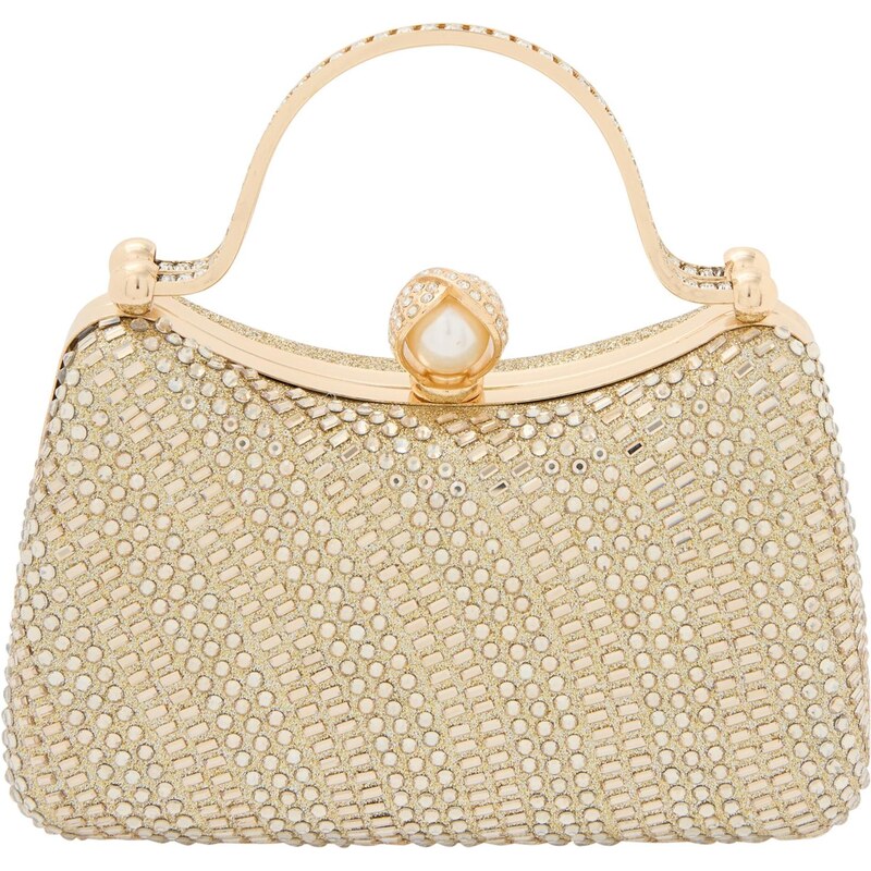 faina Listová kabelka zlatá 66140343