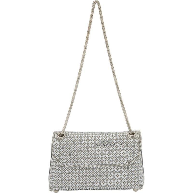 faina Listová kabelka strieborná 66237799