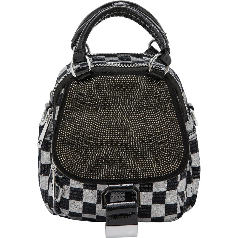 nelice Taška cez rameno čierna / biela 65794111