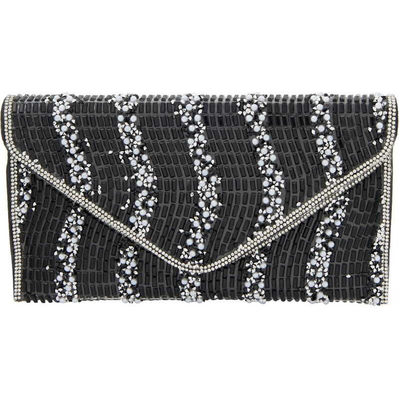 faina Listová kabelka čierna / priehľadná 66141402