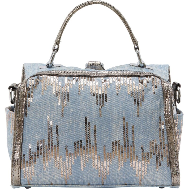 NAEMI Kabelka pastelovo modrá / strieborná 65794155