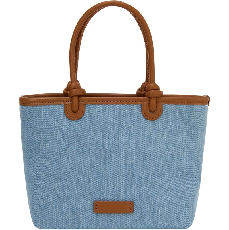 usha BLUE LABEL Kabelka modrá denim / karamelová 66142158