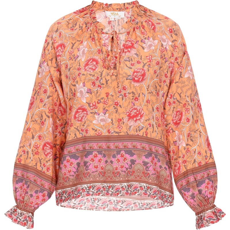 usha FESTIVAL Blúzka zmiešané farby / oranžová 66139393