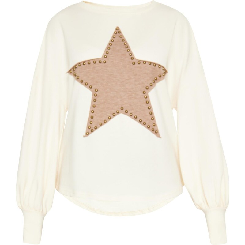 Gaya Mikina Festival hnedá melírovaná / pastelovo oranžová 65794475