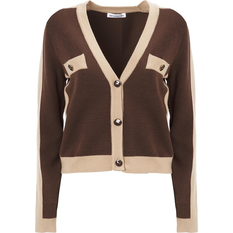 Influencer Kardigán svetlobéžová 65883811