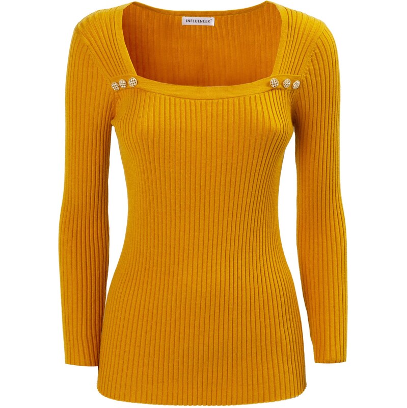Influencer Sveter karí / tmavožltá 65883863
