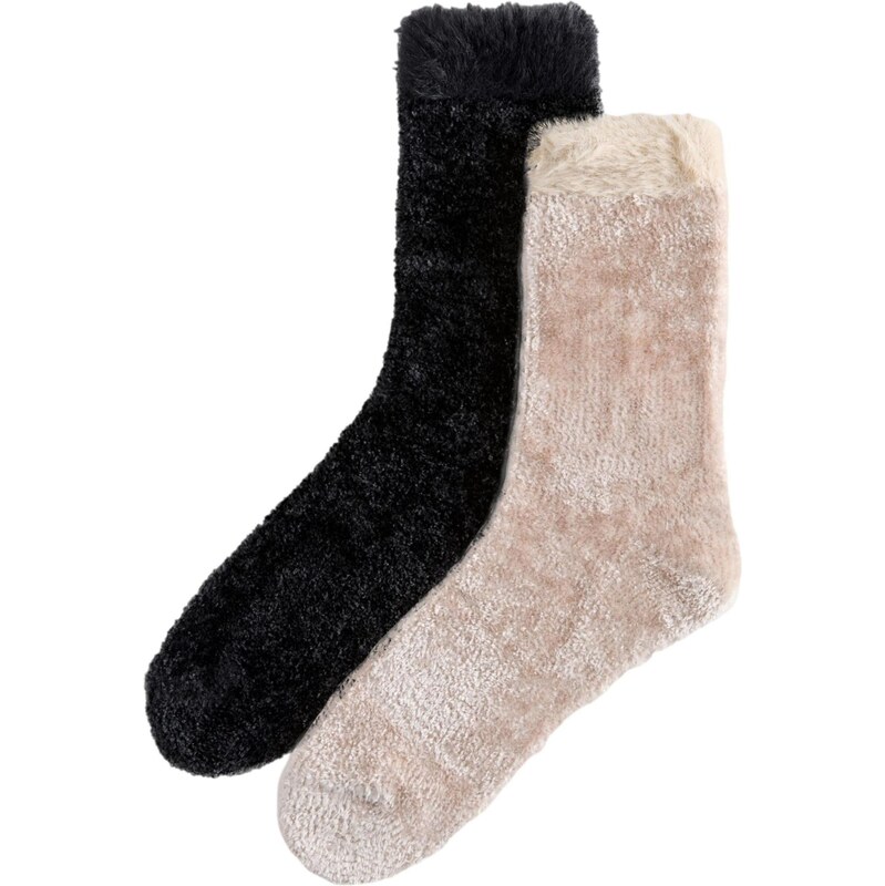 Next Ponožky krémová / čierna 65795561