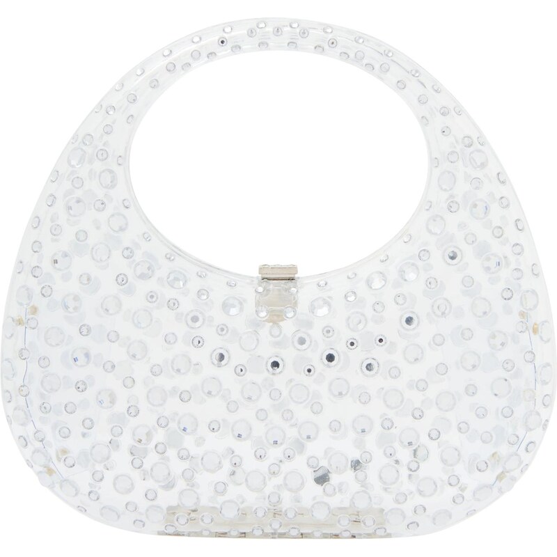 myMo at night Listová kabelka strieborná / priehľadná 66142254