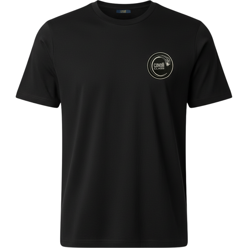 CAVALLI CLASS Logo Black tričko 65798305