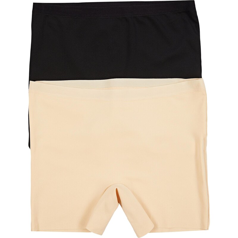 Trendyol Nohavičky béžová / čierna 65895990