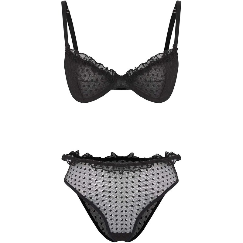 Trendyol Súpravy bielizne čierna 65896049