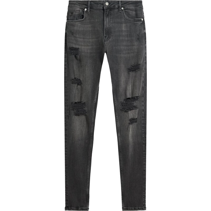 Bershka Džínsy čierna 65896394