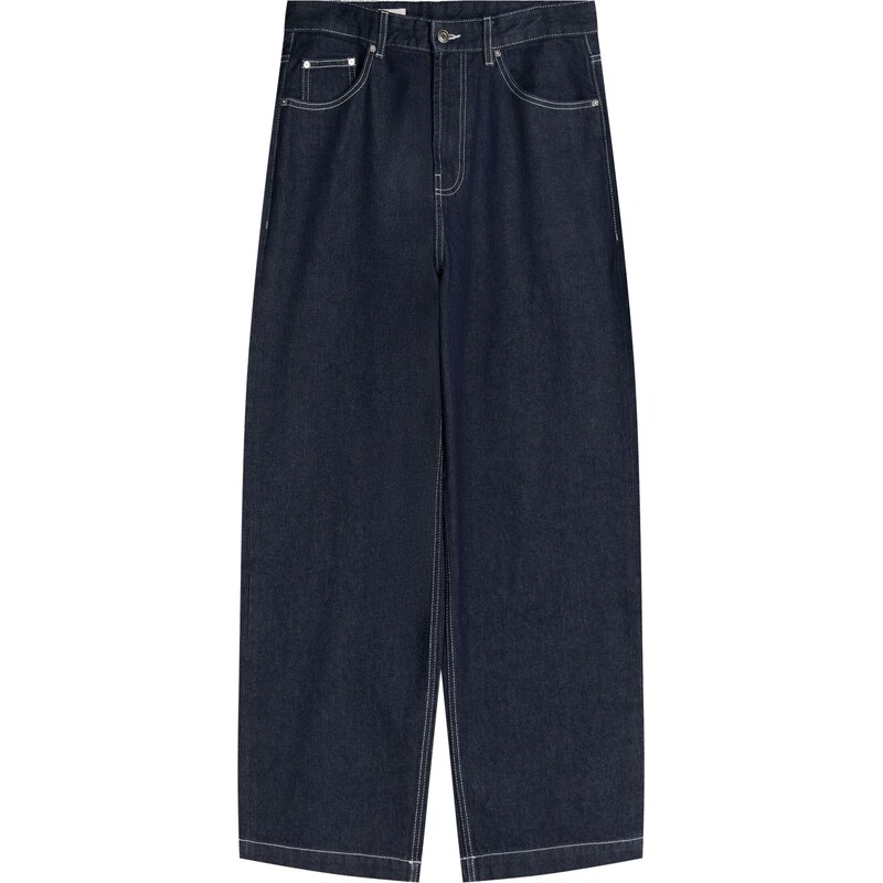 Bershka Džínsy námornícka modrá 65896427