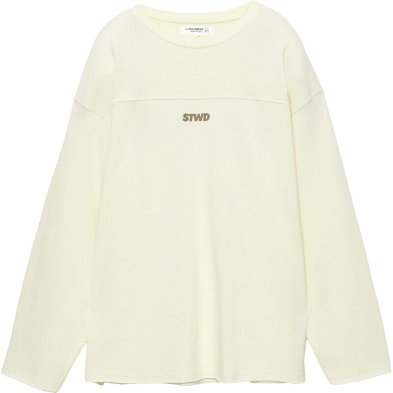 Pull&Bear Tričko STWD svetložltá / olivová 65896428