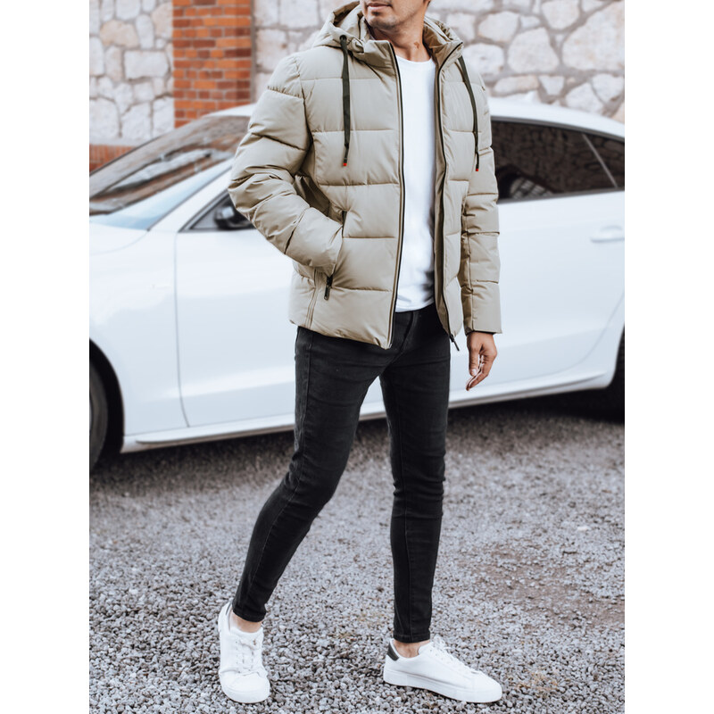 DStreet Pánska zimná pikovaná bunda s kapucňou 65295720