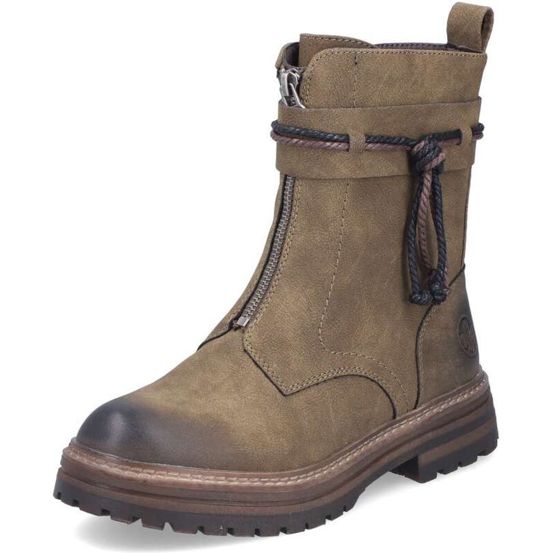 Dámska členková obuv RIEKER 93068-54 zelená W5 65798290