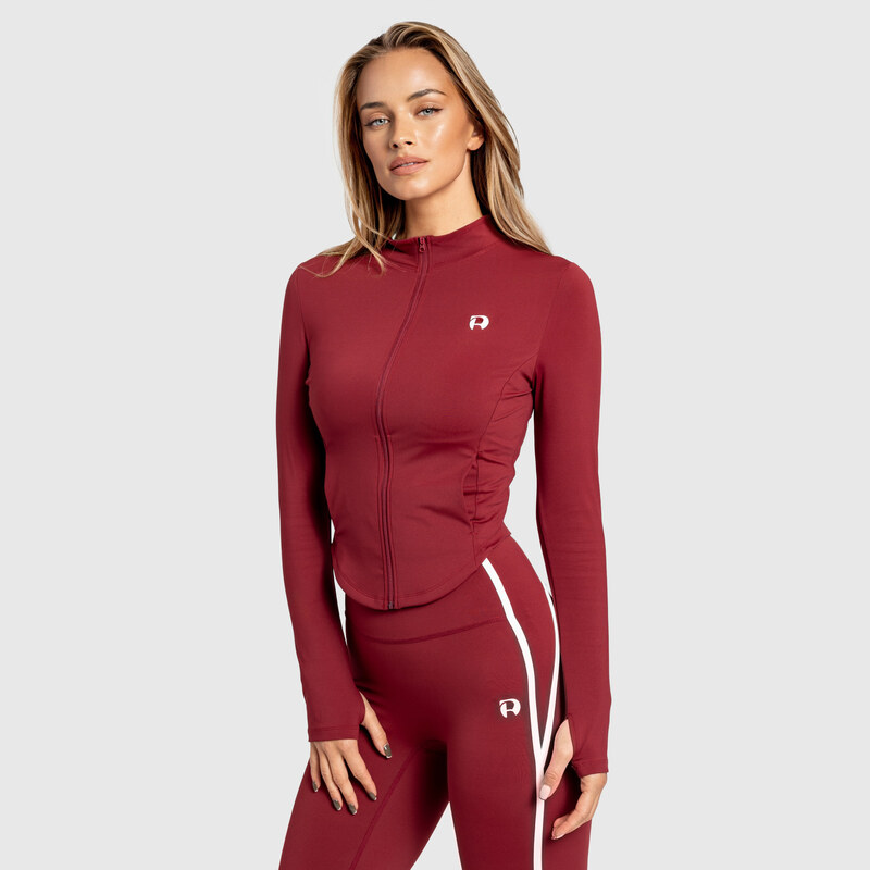 Dámska športová bunda na zips Iron Aesthetics Define, bordová 65801573