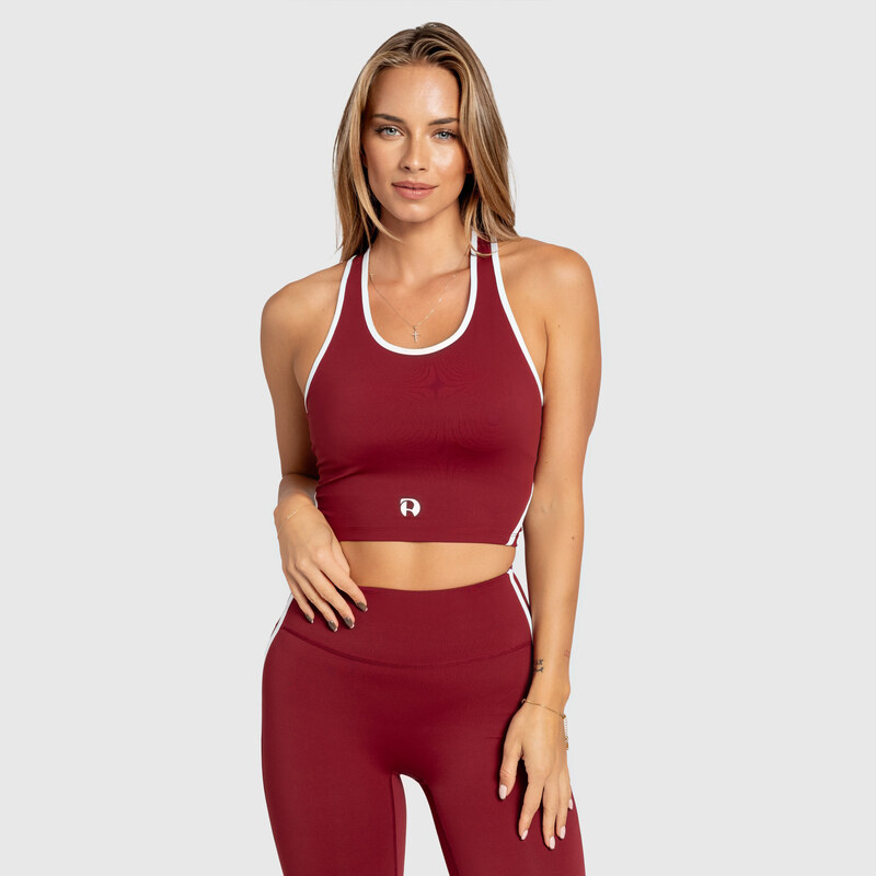 Dámska športová podprsenka Iron Aesthetics Define, bordová 65801572