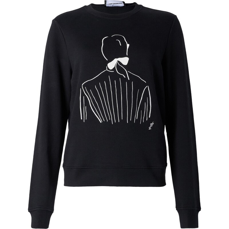 Karl Lagerfeld Mikina Karl Lagerfeld x Jorge Parra čierna / biela 62250620