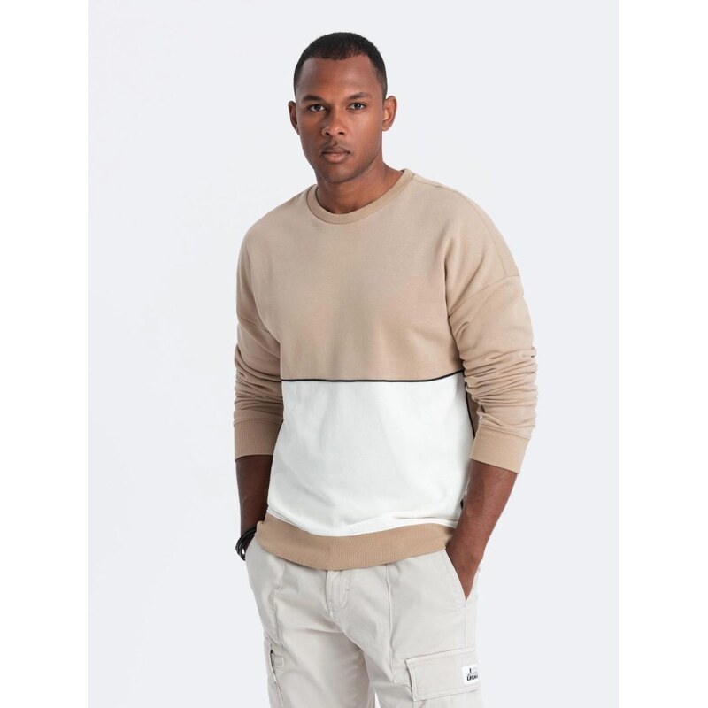 Ombre Clothing Pánska mikina v kontrastnej farebnej kombinácii V2 65802122