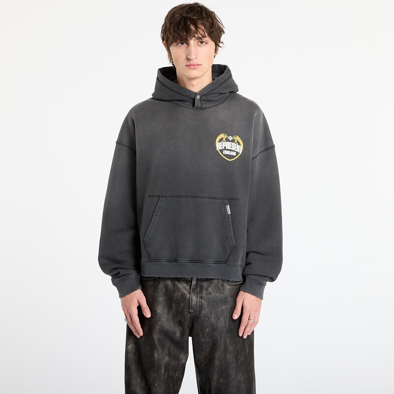 Mikina REPRESENT Represent Angel Border Hoodie Stained Black S 65802503