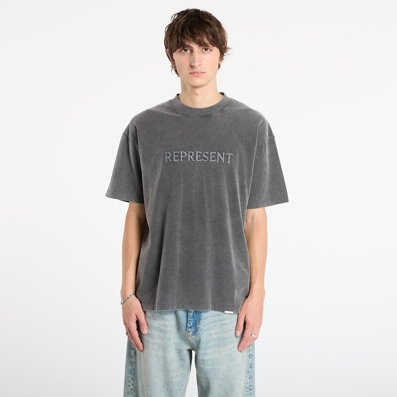 Tričko REPRESENT Embroidered Serif Logo T-Shirt Vintage Grey XL 65802531