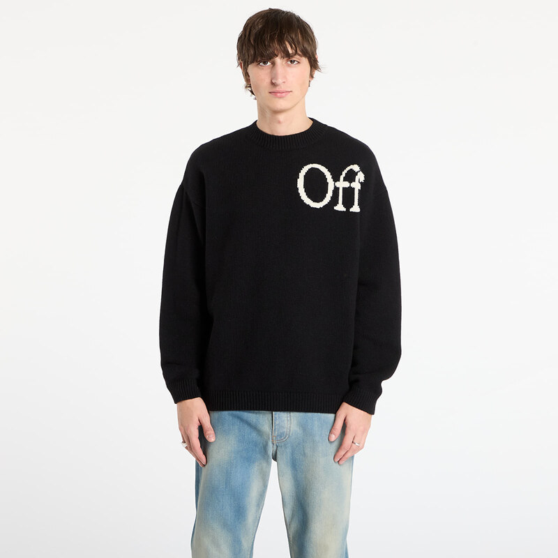 Mikina Off-White Bookish Shared Knit Crewneck Black XL 65802546