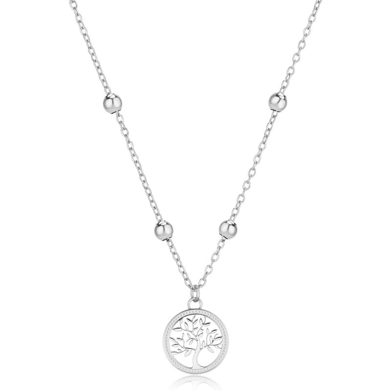 SAgapõ Slušivý oceľový náhrdelník Strom života Witch SWH10 66589102