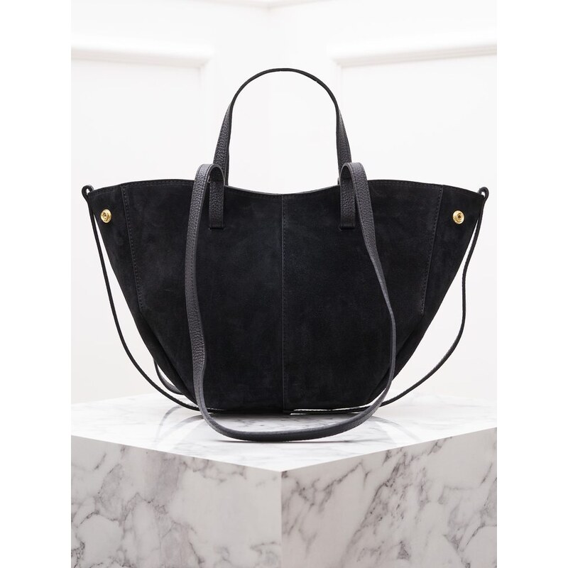 Glamorous by GLAM Dámská kabelka z broušené kůže černá 65802885