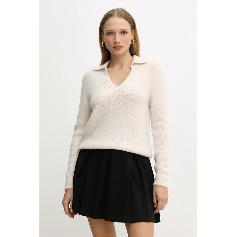 Sveter s prídavkom alpaky Morgan 65803549