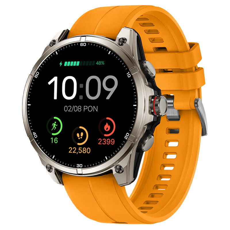 Madvell Onyx 3 s GPS platinové s oranžovým silikónovým remienkom 65803601