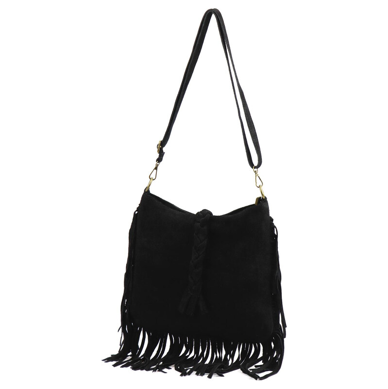 Kožená kabelka Luka čierna KZ2259115 65803720