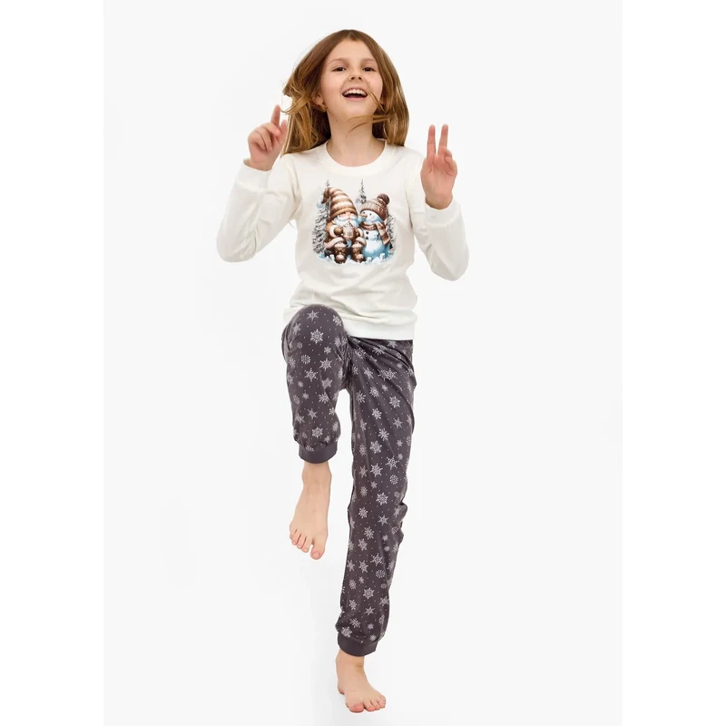Dievčenské pyžama Cornette Young Girl 978/190 Friends Christmass 134 66154996