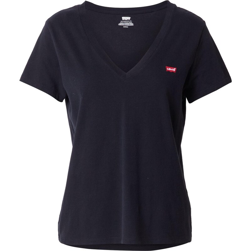 LEVIS Tričko The Perfect V-Neck ohnivo červená / čierna / biela 13970991
