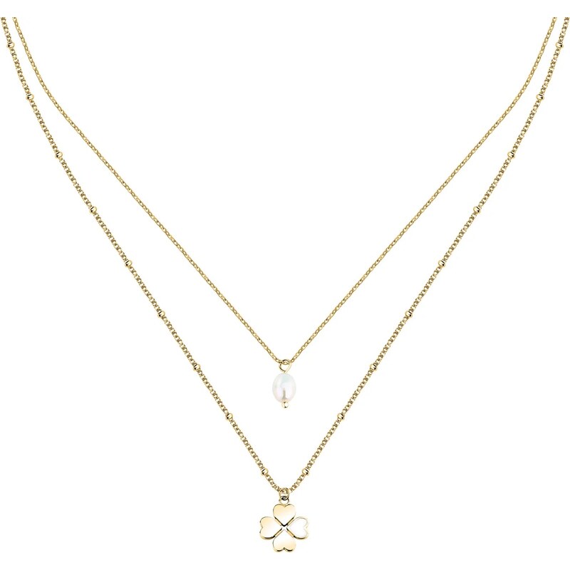 La Petite Story Pozlátený dámsky náhrdelník so štvorlístkom Friendship 66583978