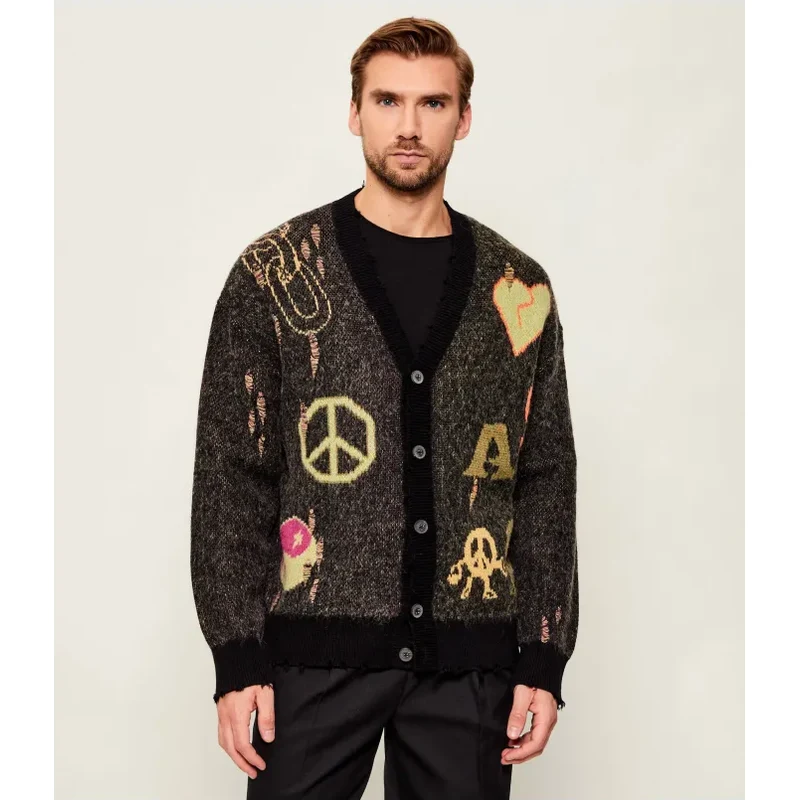 AllSaints Kardigán EMOTIVE | Oversize fit | s prímesou vlny 65807220