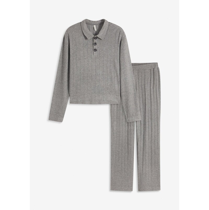 bonprix Domáce oblečenie z mäkkého vrúbkovaného materiálu, oversized, 65805859