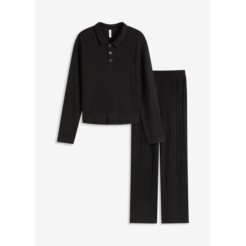 bonprix Domáce oblečenie z mäkkého vrúbkovaného materiálu, oversized, 65805860