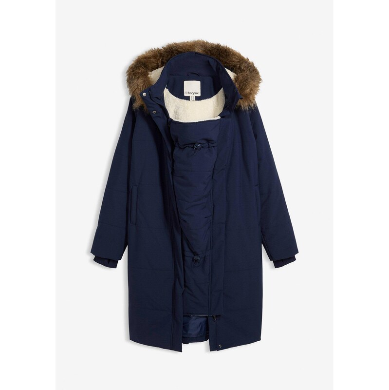 bonprix Materský kabát, vatovaný 3v1, s funkciou na nosenie, farba 65805882