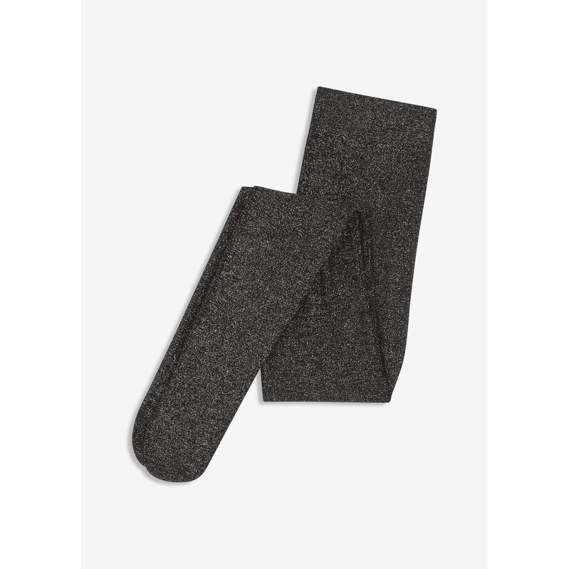 bonprix Termo pančuchové nohavice z lesklého vlákna, farba čierna 65805902