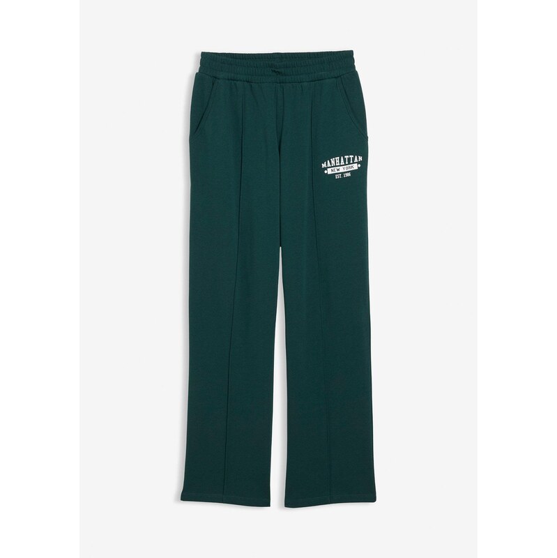 bonprix Tepláky z čistej bavlny, farba zelená 65806089