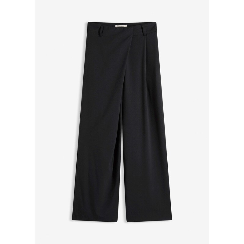 bonprix Nohavice Marlene z viskózového mixu, farba čierna 66344598