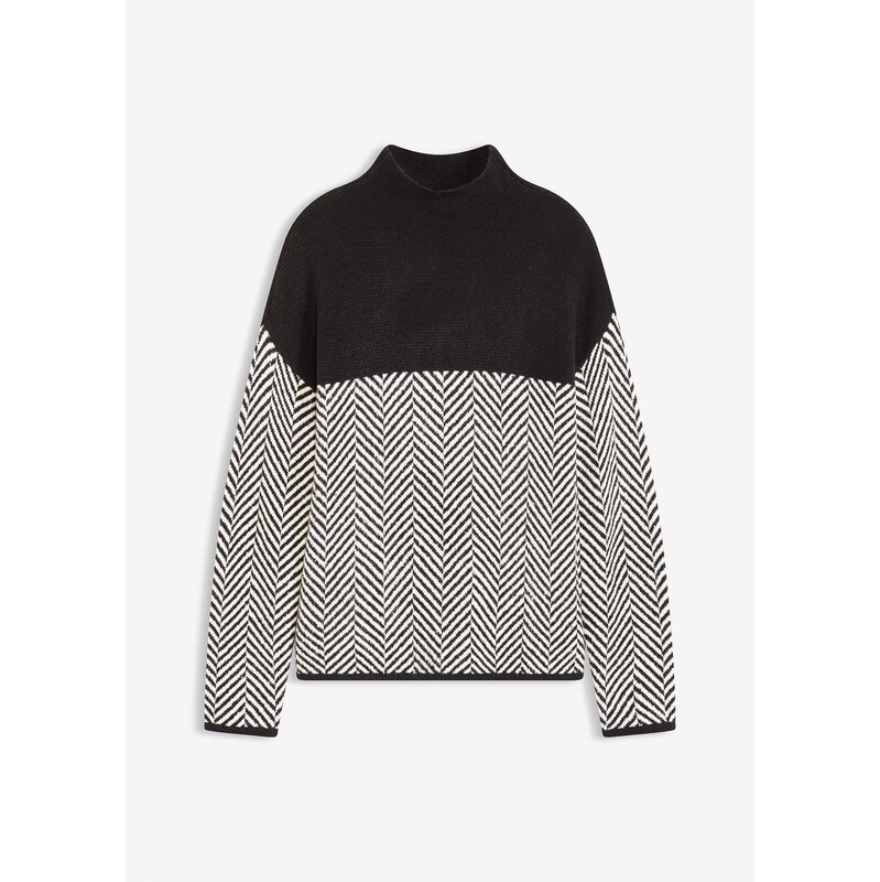 bonprix Pulóver, farba čierna 65806125