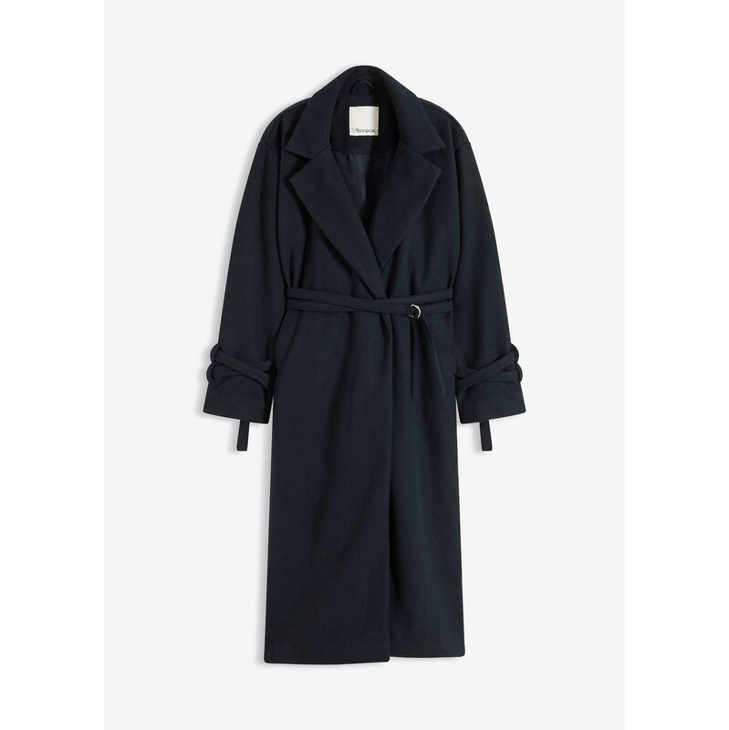 bonprix Kabát z viskózového mixu, farba šedá 65806126