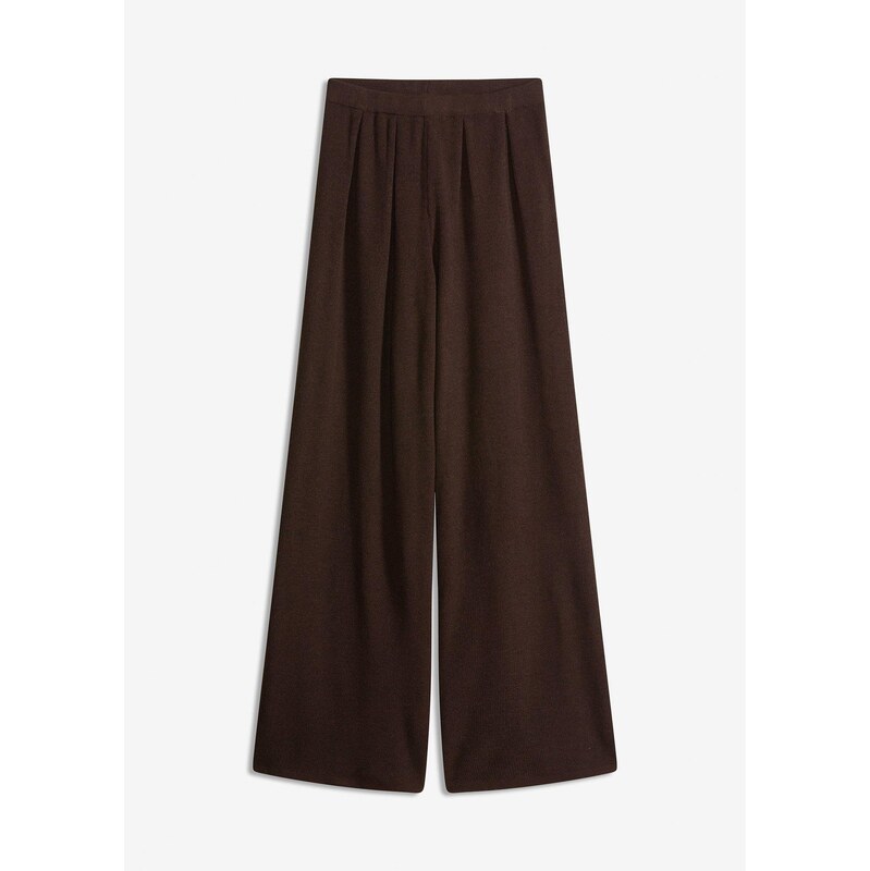 bonprix Jemne pletené nohavice, farba hnedá 65806271