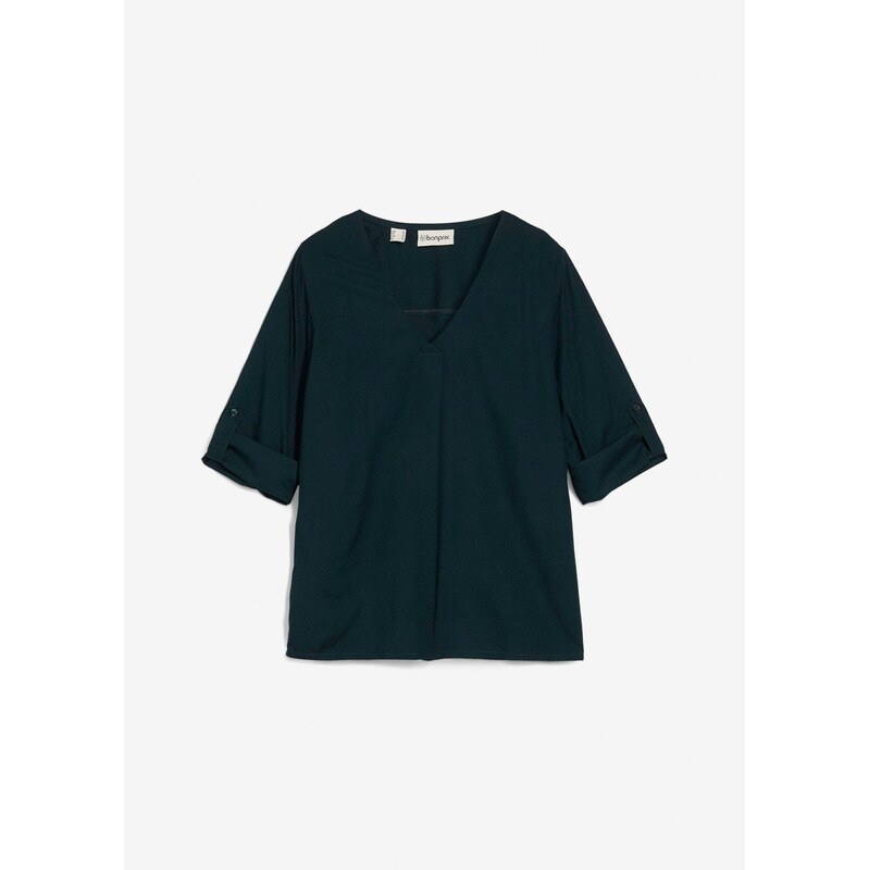 bonprix Blúzka z padavej viskózy, farba zelená 65806314